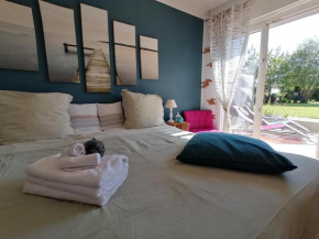 Gîte 2 pers proche plage avec jardin
